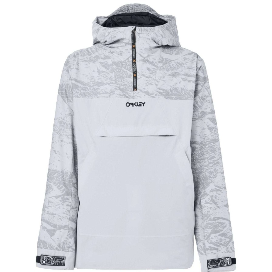 Apparel * | Oakley Tc Ice Pullover Bzi Jacket 2021 High Quality Grey Mountains