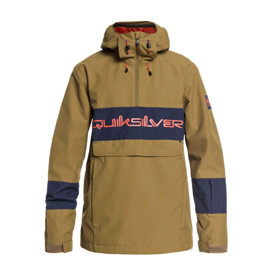 Apparel * | Quiksilver Steeze Jacket 2021 Less Expensive Military Olive