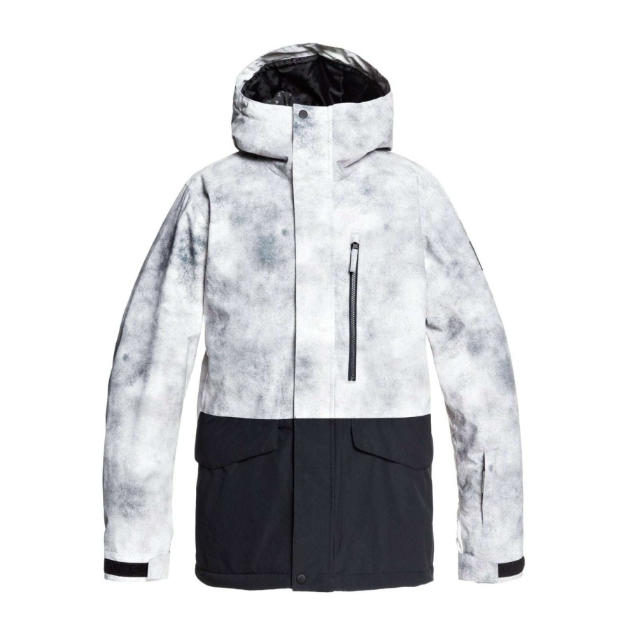 Apparel * | Quiksilver Mission Block Jacket 2021 High Quality Iron Gate X-Posure