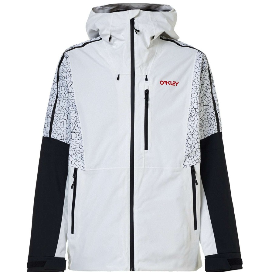 Apparel * | Oakley Tc Gunn Shell Jacket 2022 Offering Discounts White / Crackle