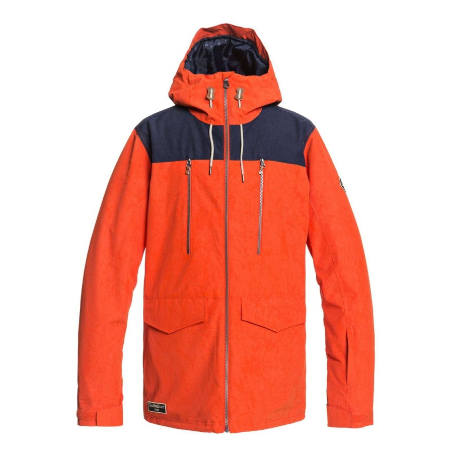 Apparel * | Quiksilver Fairbanks Jacket 2021 Unique Style Pureed Pumpkin