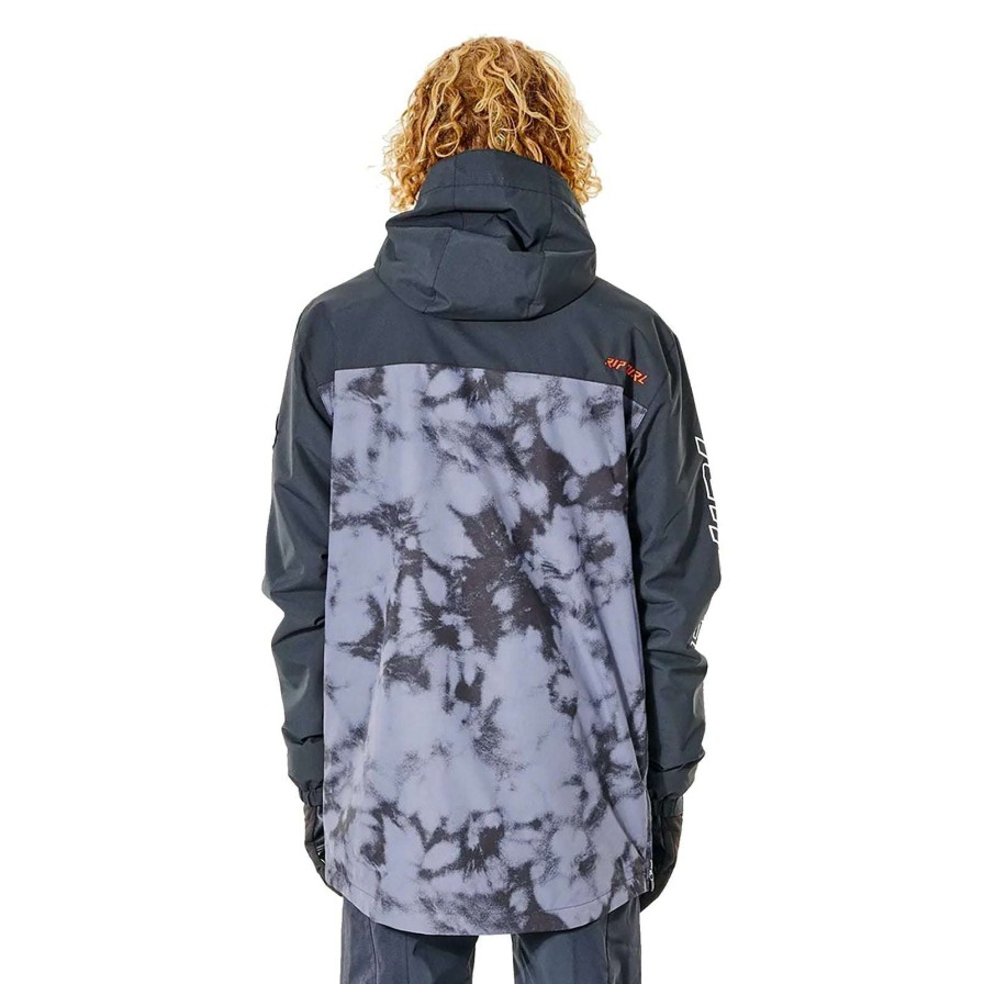 Apparel * | Rip Curl Primative Anorak Jacket 2022 Radiant Model Black/Grey