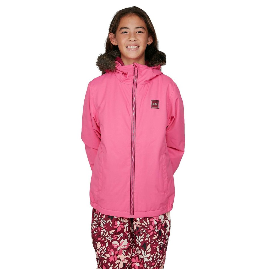 Apparel * | Billabong Girls Sula Jacket Cheaper Shaka Pink