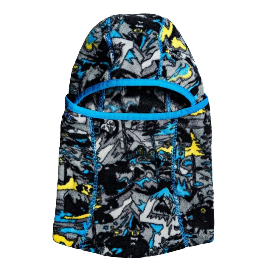 Accessories * | Quiksilver Kids Fleece Balaclava Radiant Model Sulphur Pop Yeti Forest