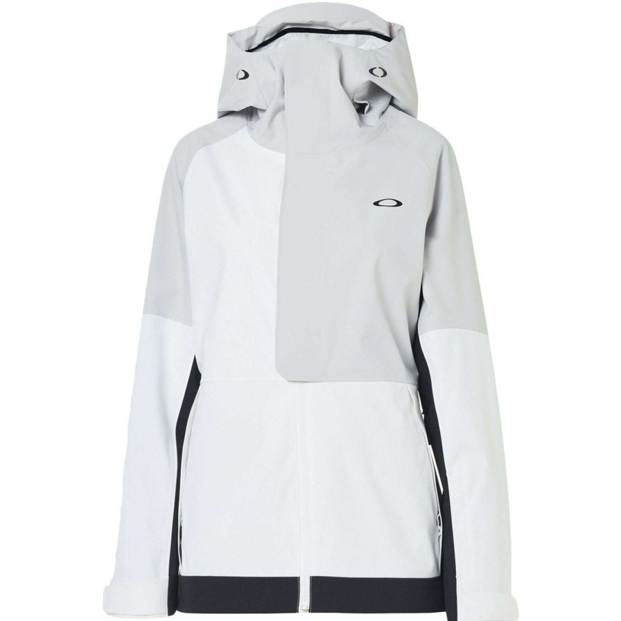 Apparel * | Oakley Camellia Shell Jacket 2021 High Quality White/Grey