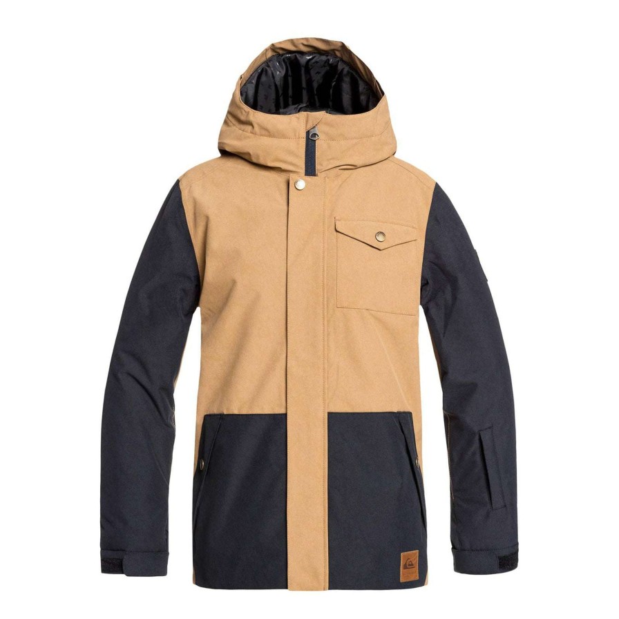 Apparel * | Quiksilver Ridge Youth Jacket 2020 High Quality Otter