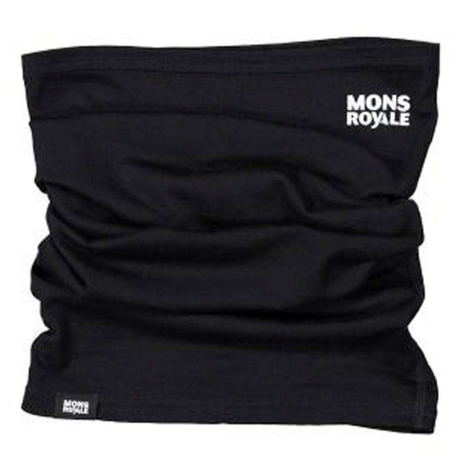 Accessories * | Mons Royale Unisex Daily Dose Neckwarmer 2020 Discounts Black