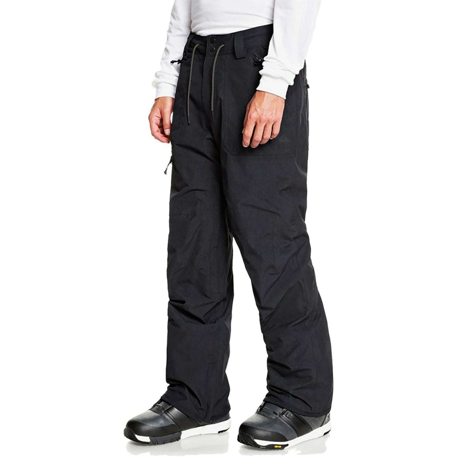 Apparel * | Quiksilver Elmwood Pant 2021 Radiant Model True Black