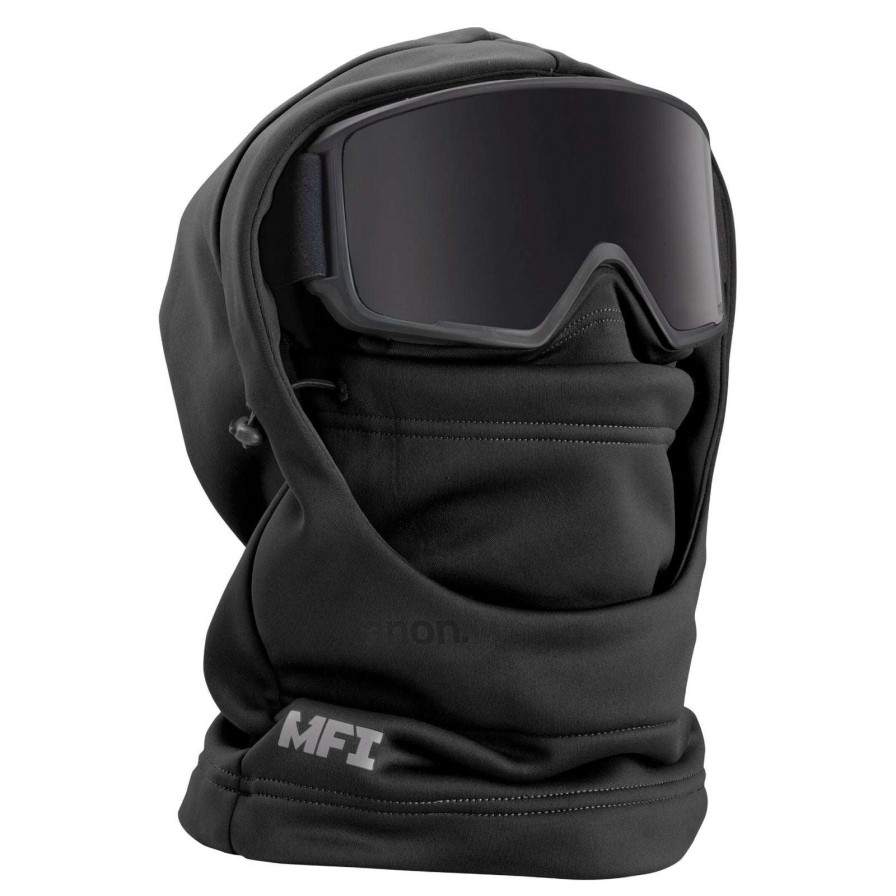 Apparel * | Anon Mens Mfi Hooded Balaclava 2022 High Quality Black