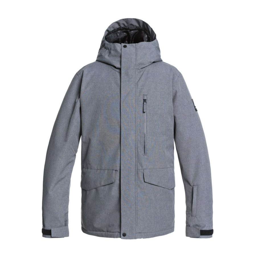 Apparel * | Quiksilver Mission Solid Jacket 2021 Discounts Heather Grey