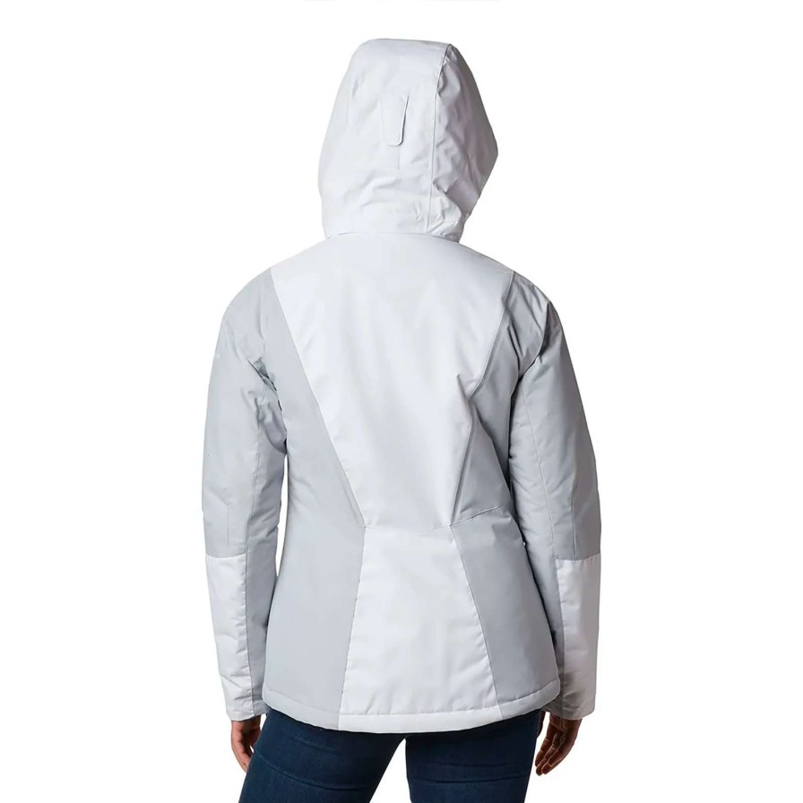 Apparel * | Columbia Last Tracks Womens Jacket Radiant Model White/Cirrus Grey