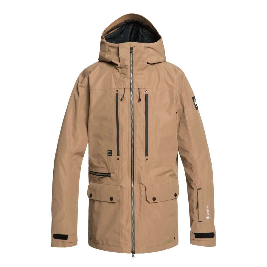 Apparel * | Quiksilver Black Alder 2L Gore-Tex Jacket 2020 Radiant Model Otter