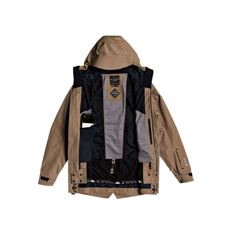 Apparel * | Quiksilver Black Alder 2L Gore-Tex Jacket 2020 Radiant Model Otter